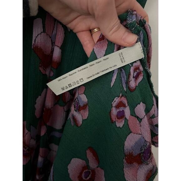 Free People Intimately Green Garden Party Maxi Dress Sz S - Picture 6 of 7